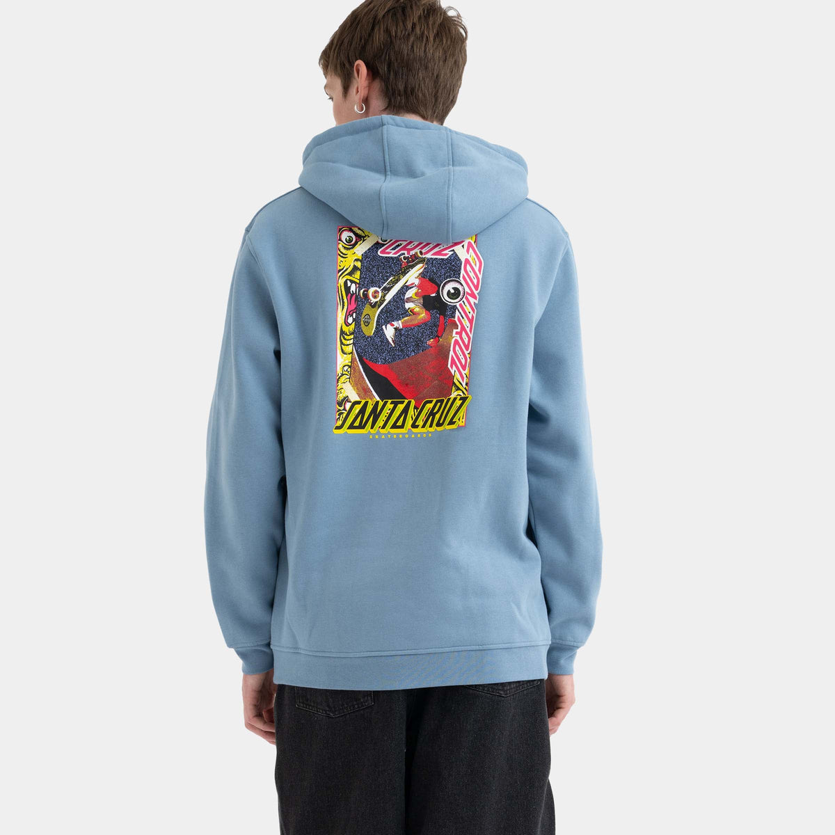 Santa Cruz Roskopp Cruz Control Hoodie - Faded Denin