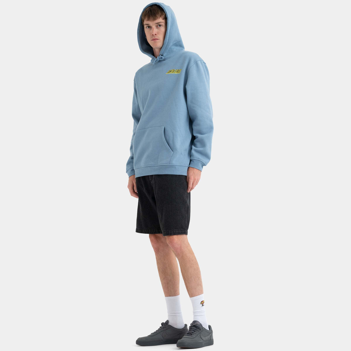 Santa Cruz Roskopp Cruz Control Hoodie - Faded Denin
