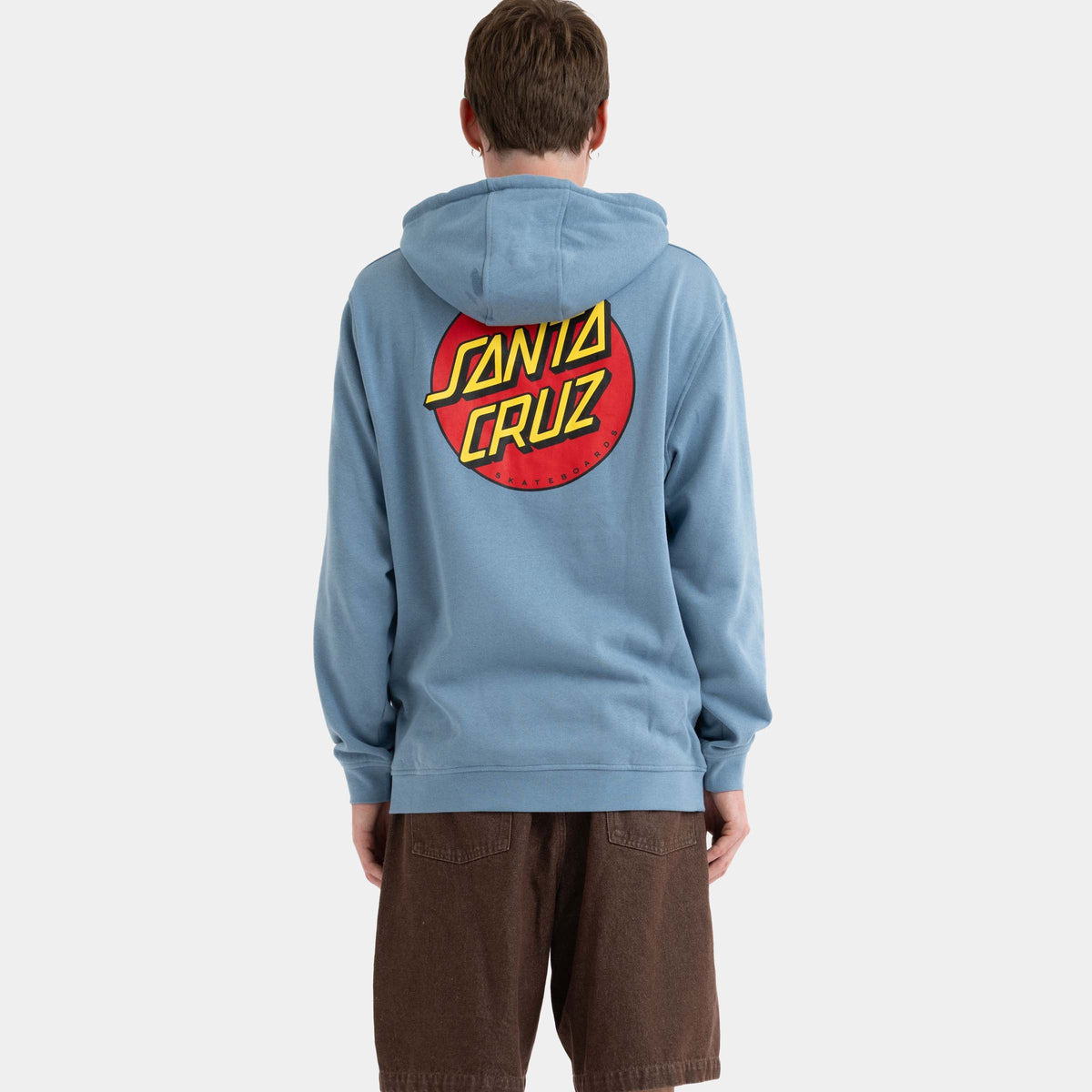 Santa Cruz Classic Dot Chest Hoodie - Faded Denim