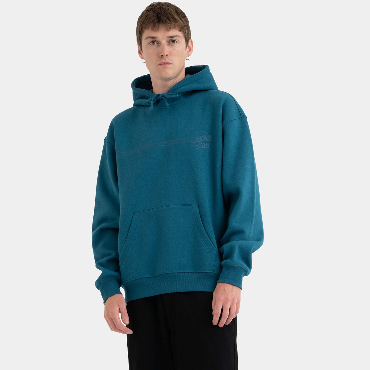 Santa Cruz Tonal Opus Dot Stripe Hoodie - Dark Teal