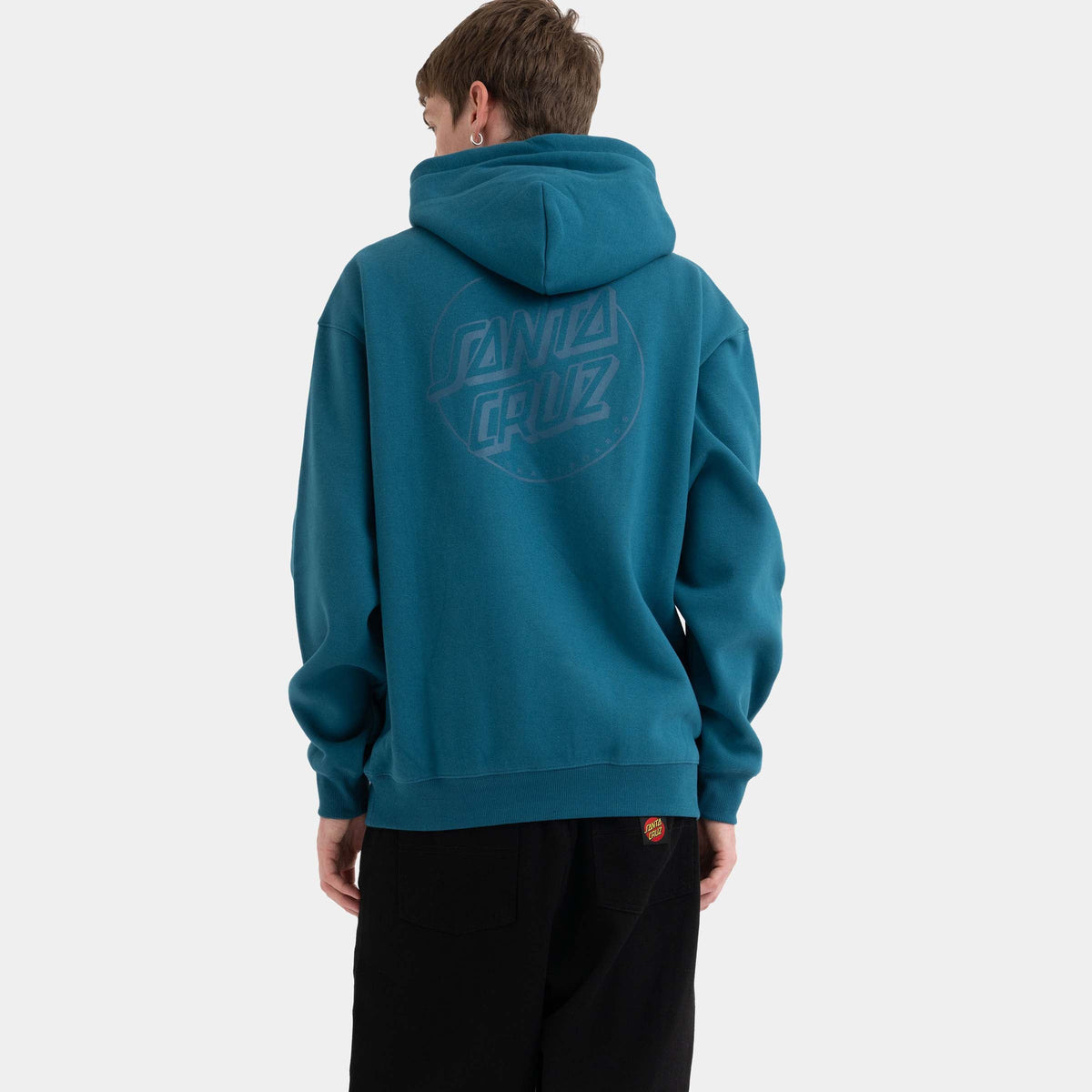 Santa Cruz Tonal Opus Dot Stripe Hoodie - Dark Teal