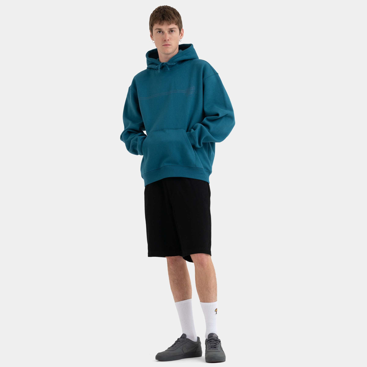 Santa Cruz Tonal Opus Dot Stripe Hoodie - Dark Teal