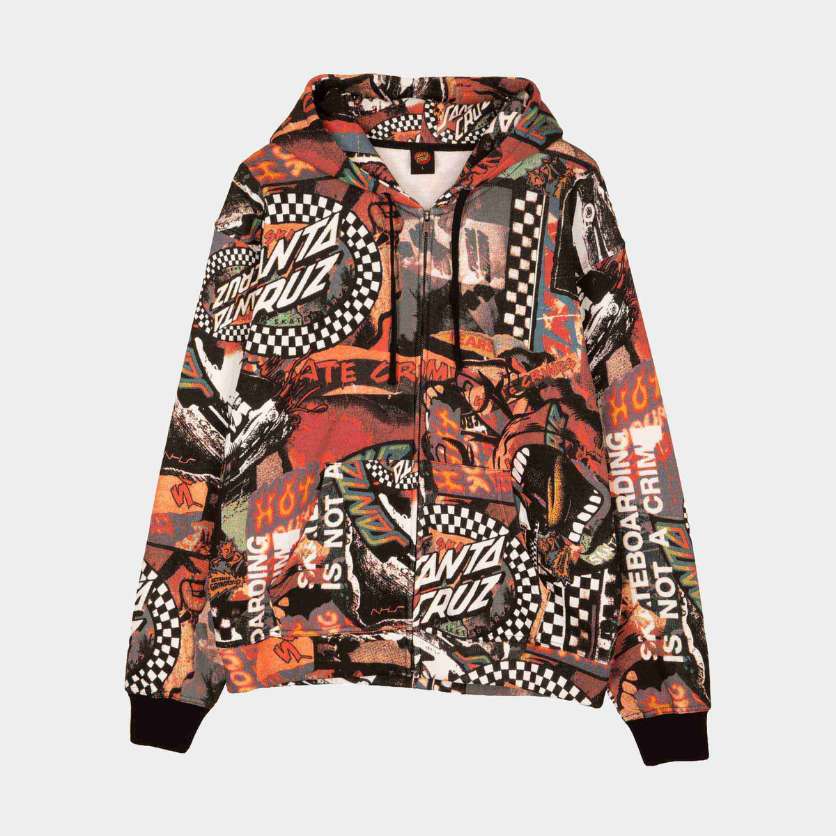 Santa Cruz Collage Zip Hoodie