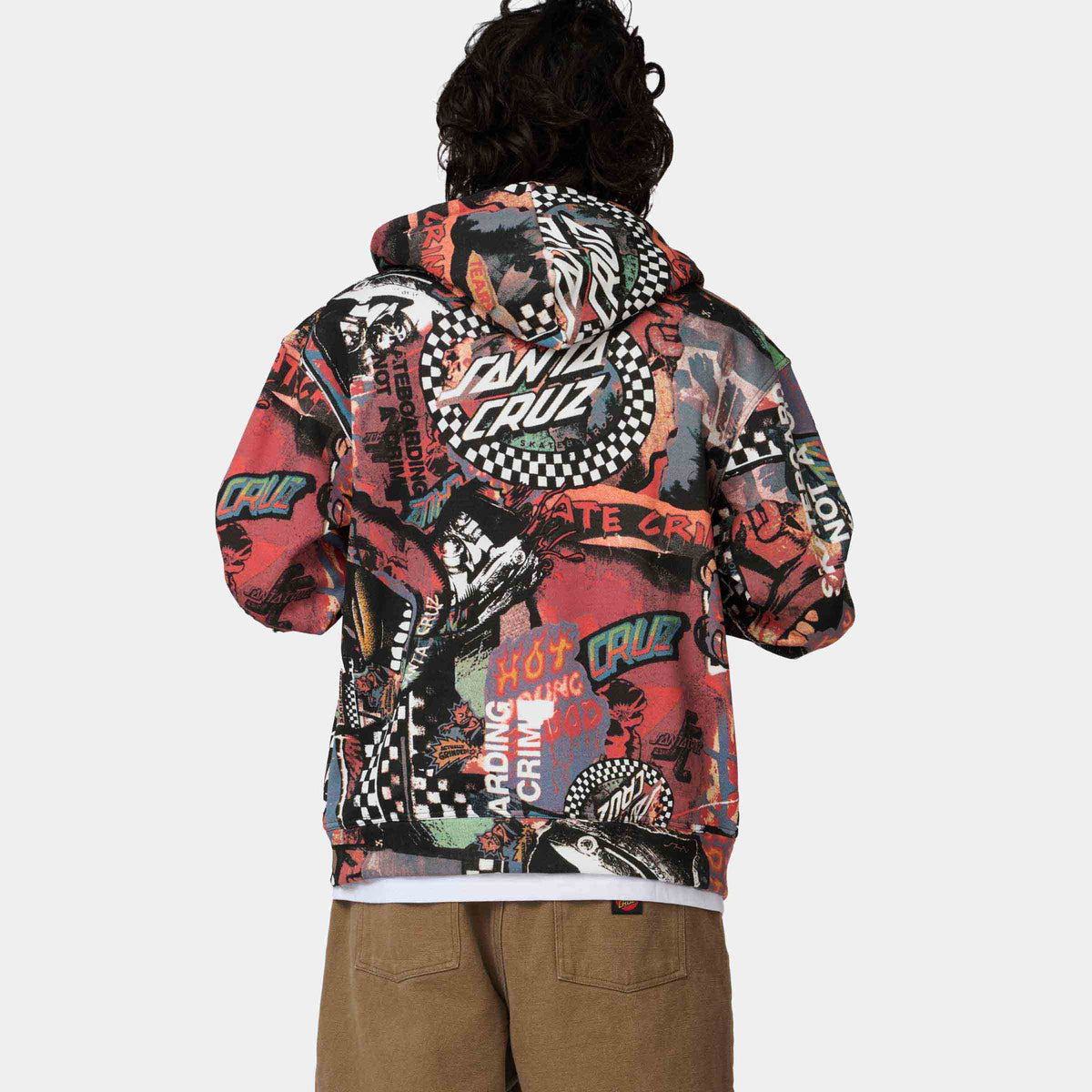 Santa Cruz Collage Zip Hoodie