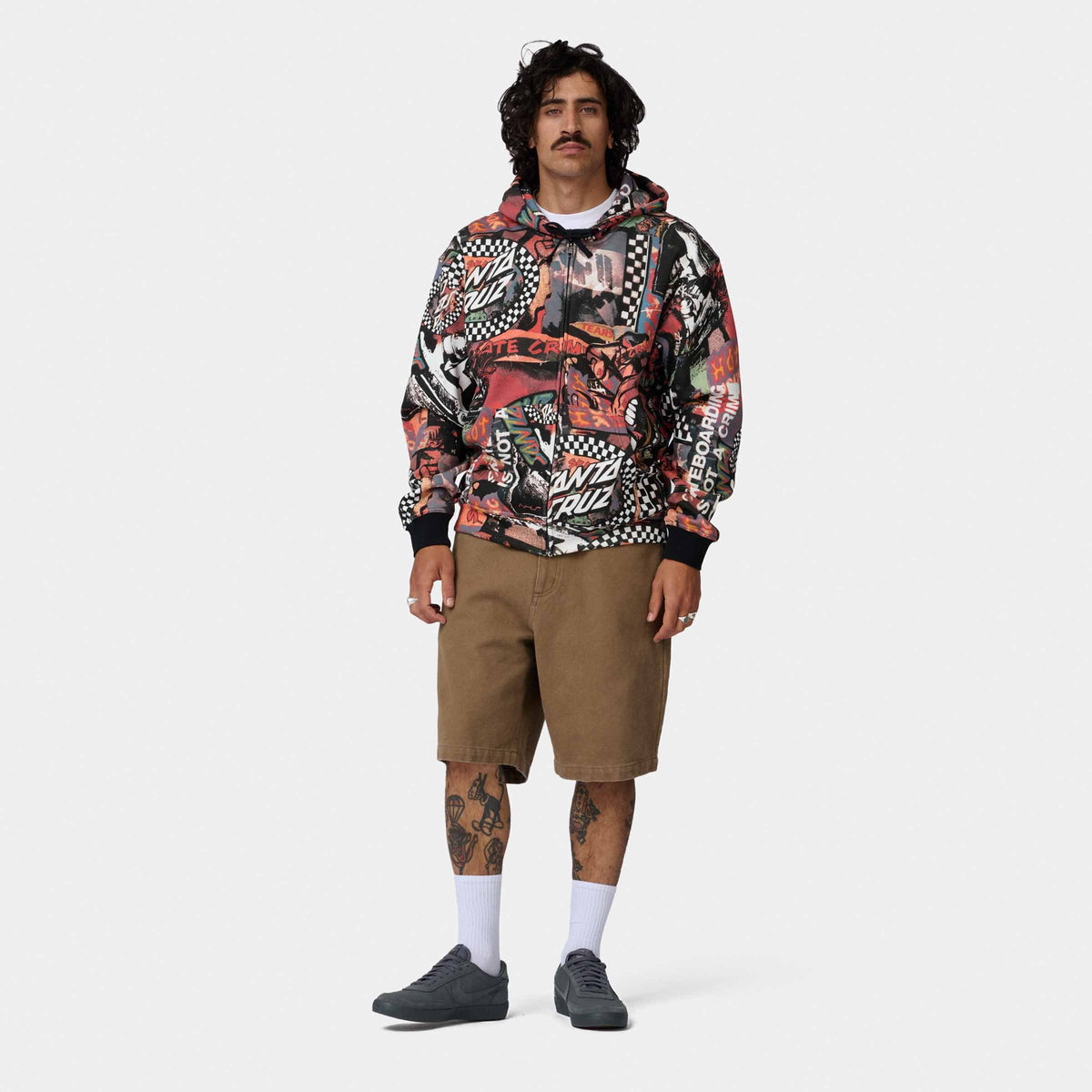 Santa Cruz Collage Zip Hoodie