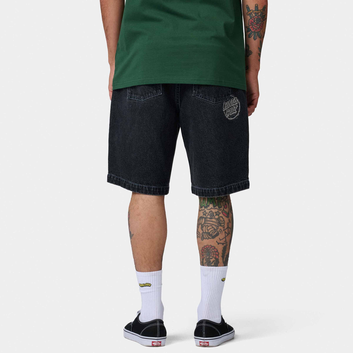 Santa Cruz Stamped Big Shorts - Black