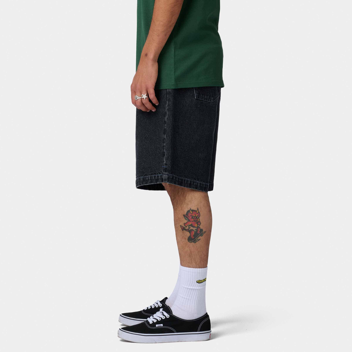 Santa Cruz Stamped Big Shorts - Black