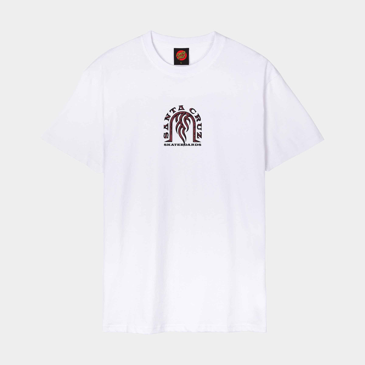 Santa Cruz Dressen Tribal Arch Front T-Shirt - White