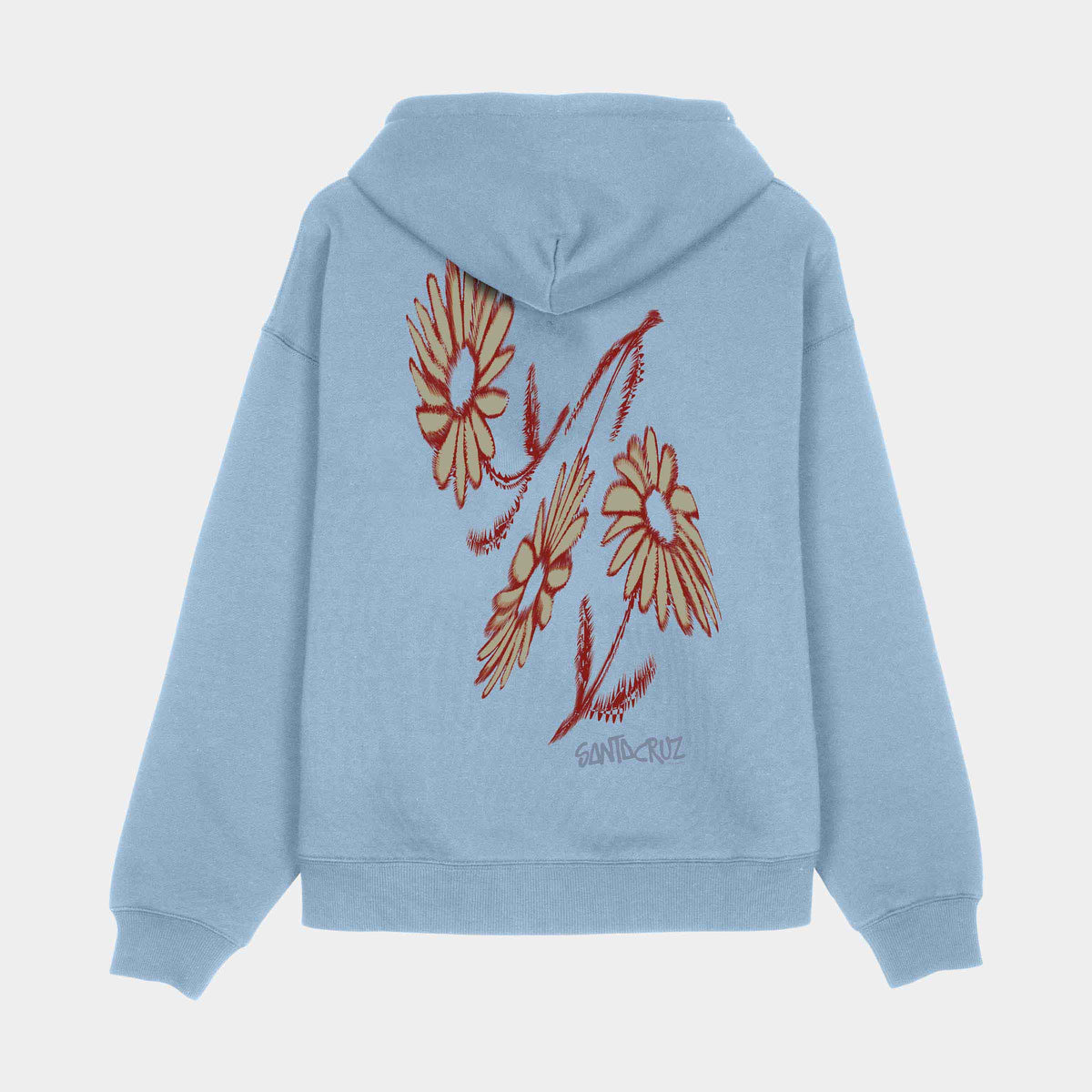 Santa Cruz Dizzy Daisy Women's Zip Hoodie - Blue Aura