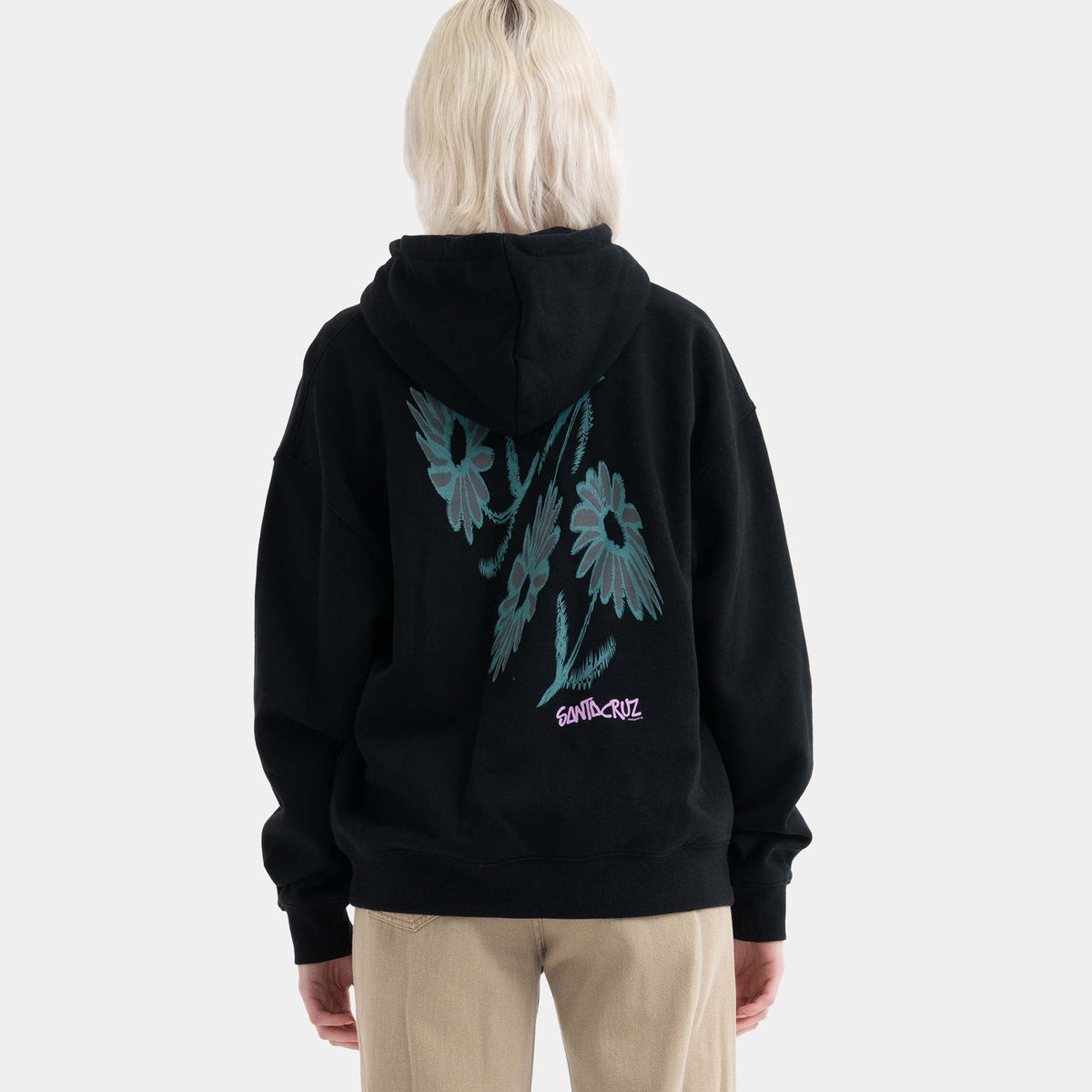 Santa Cruz Dizzy Daisy Women's Zip Hoodie - Black