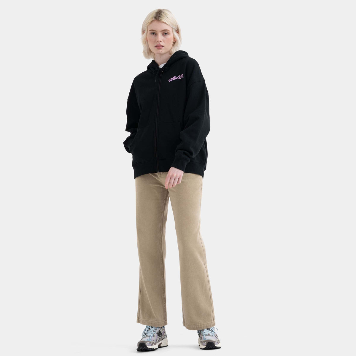 Santa Cruz Dizzy Daisy Women's Zip Hoodie - Black