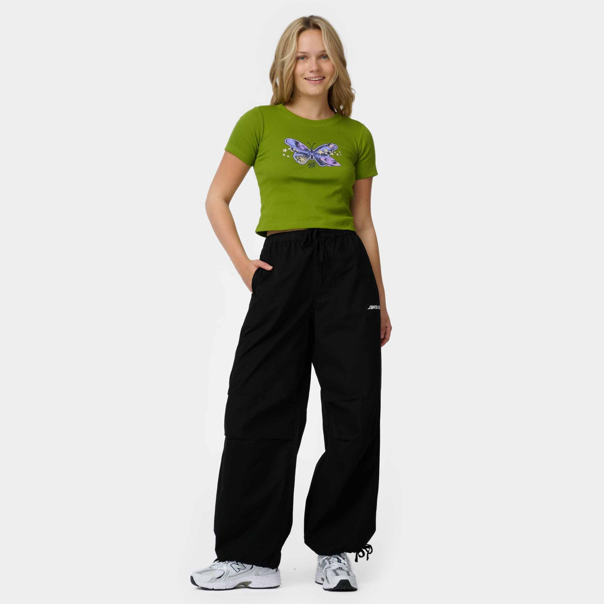 Santa Cruz Strip Parachute Pant - Black