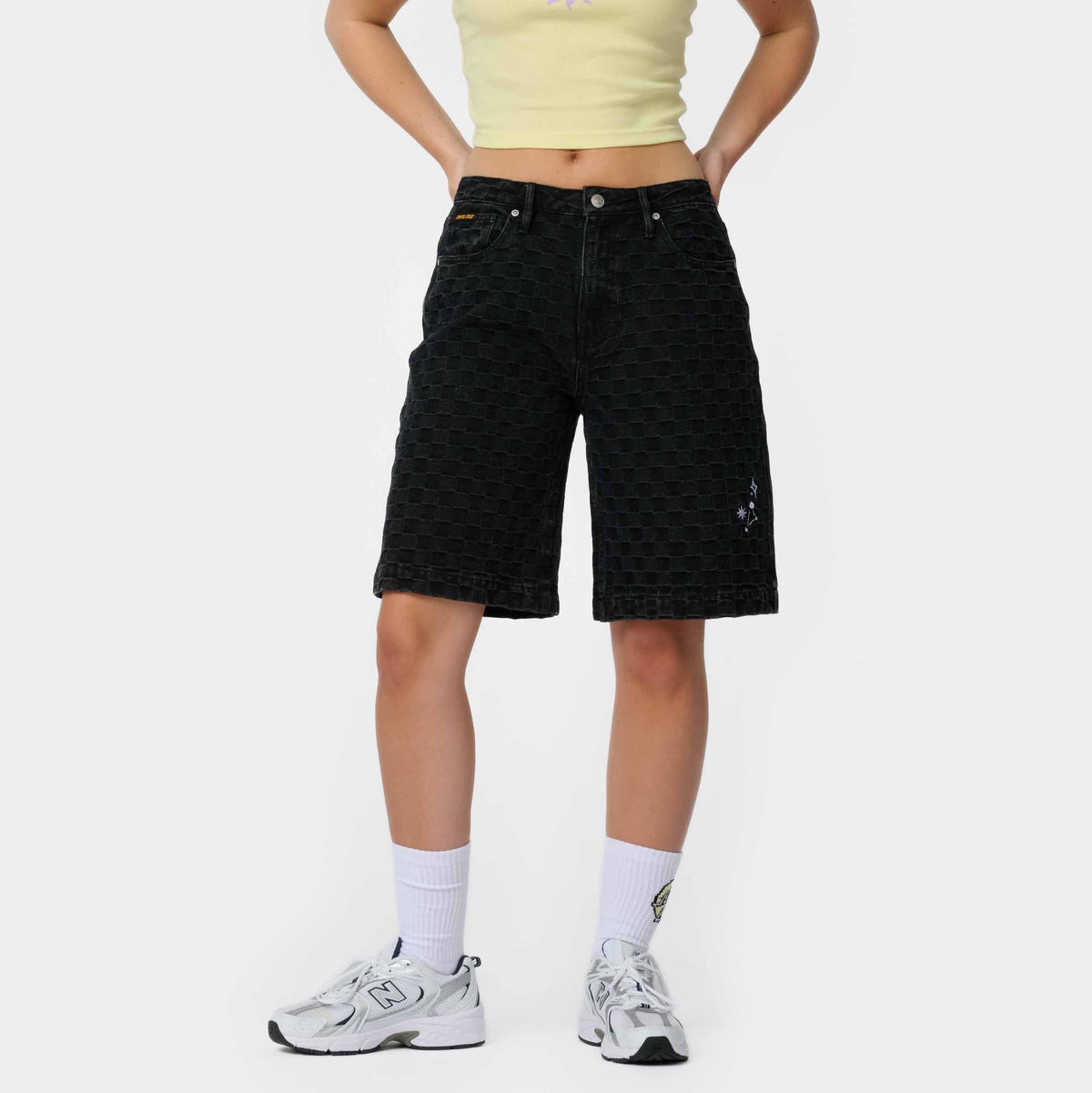 Santa Cruz Split Sun Shorts - Black Wash
