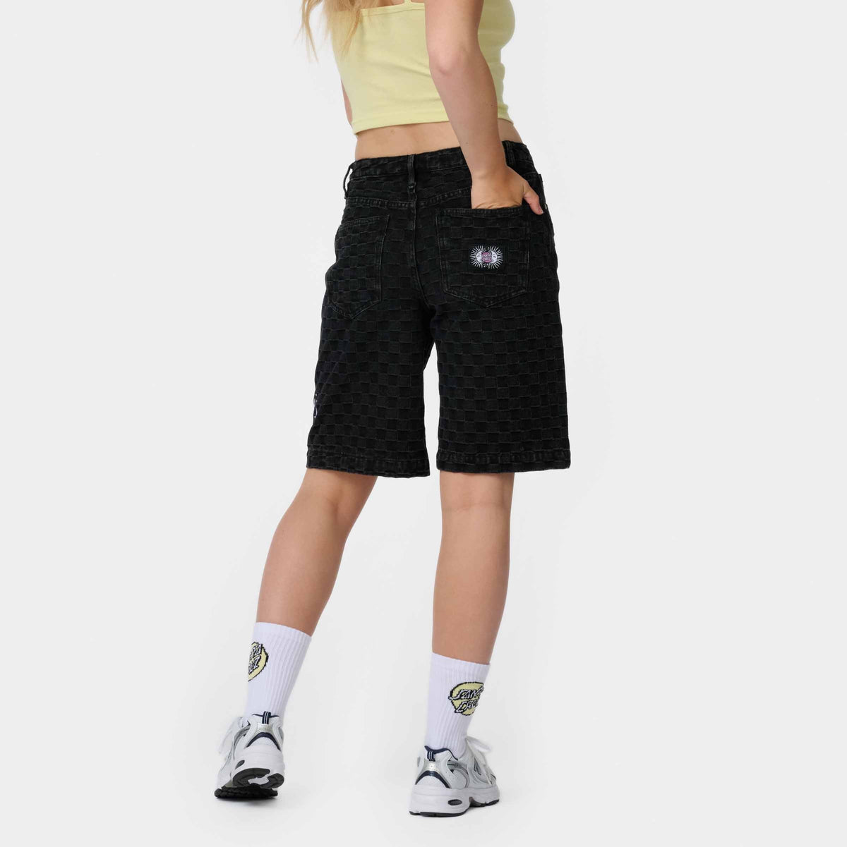 Santa Cruz Split Sun Shorts - Black Wash