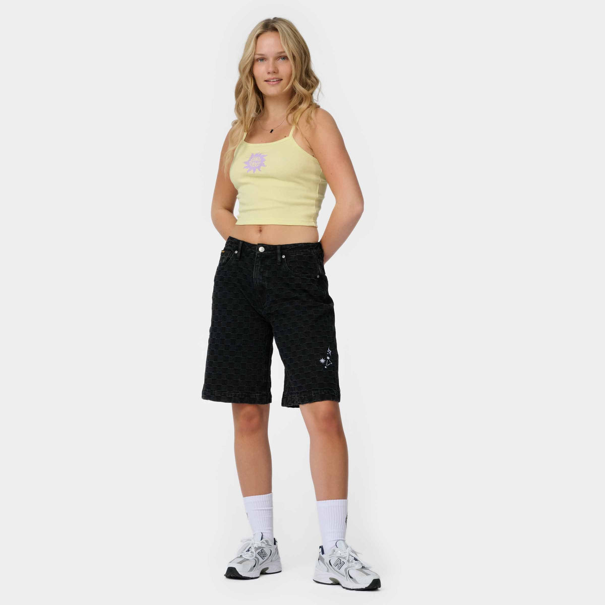 Santa Cruz Split Sun Shorts - Black Wash