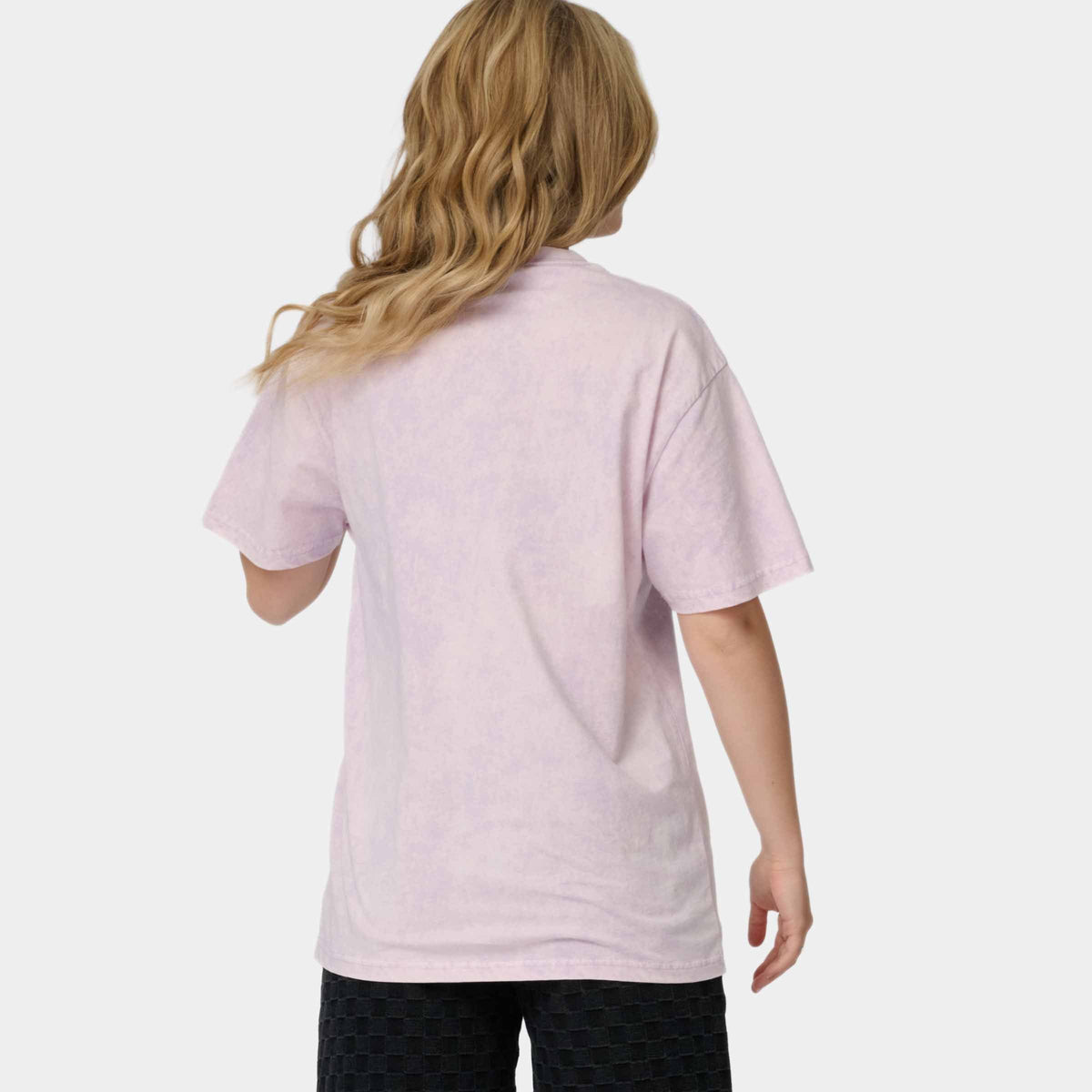 Santa Cruz Sun Stamp Script T-Shirt - Lilac Acid Wash