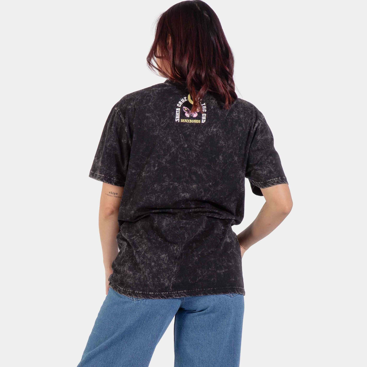 Santa Cruz Night Visions T-Shirt - Black Acid Wash