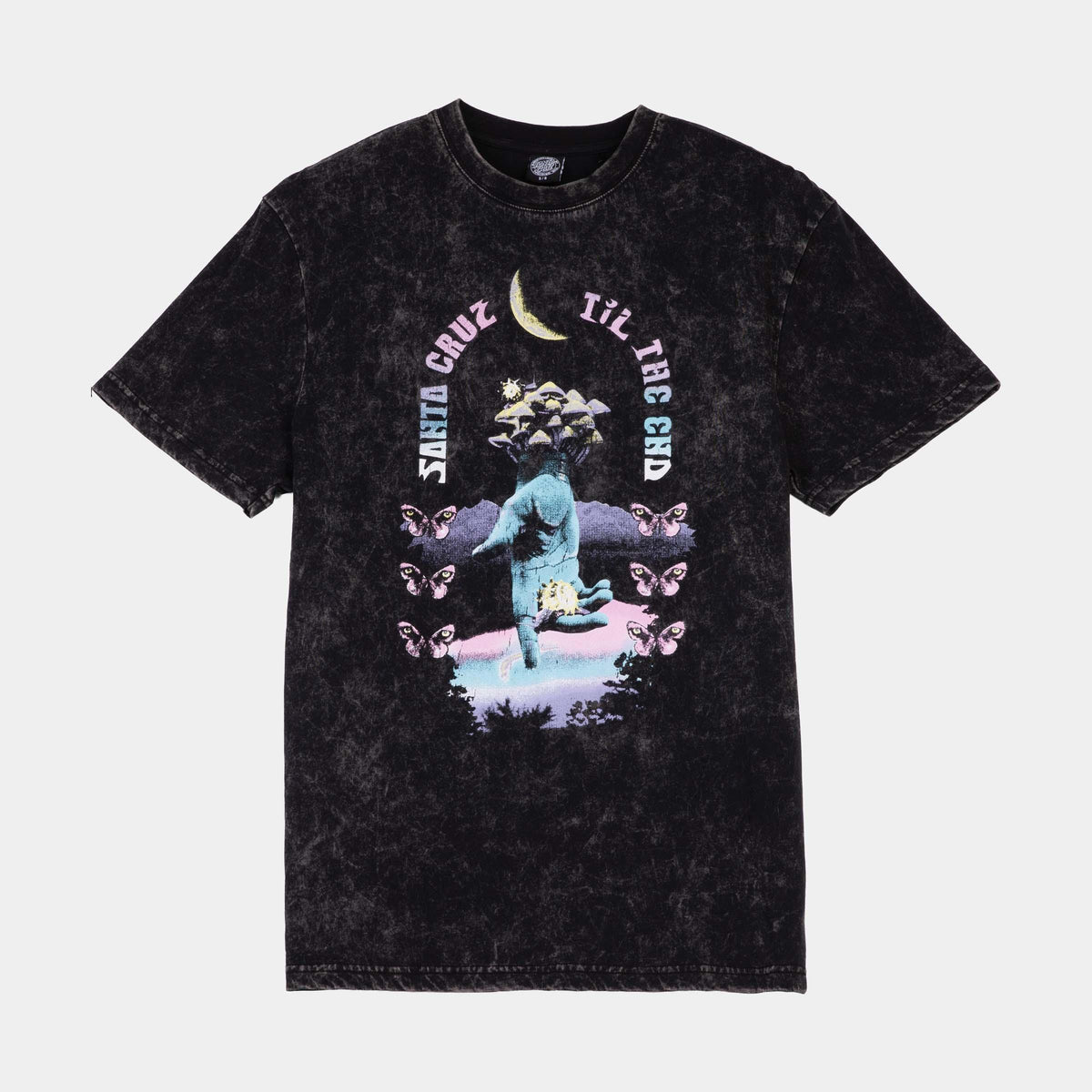 Santa Cruz Night Visions T-Shirt - Black Acid Wash