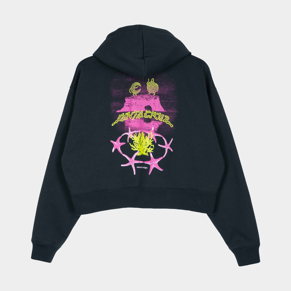 Santa Cruz Natural Bridges Zip Hoodie - Black Wash