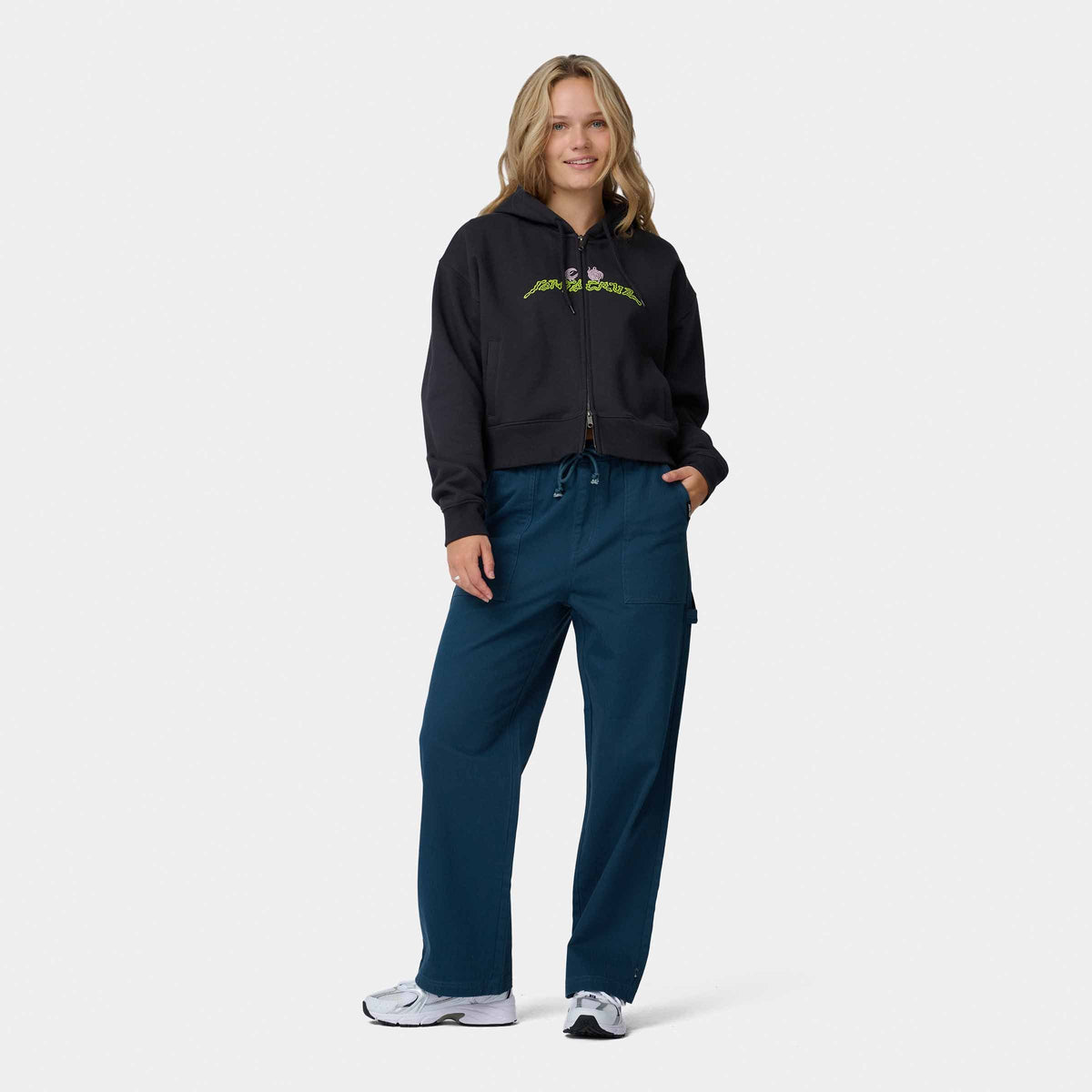 Santa Cruz Natural Bridges Zip Hoodie - Black Wash