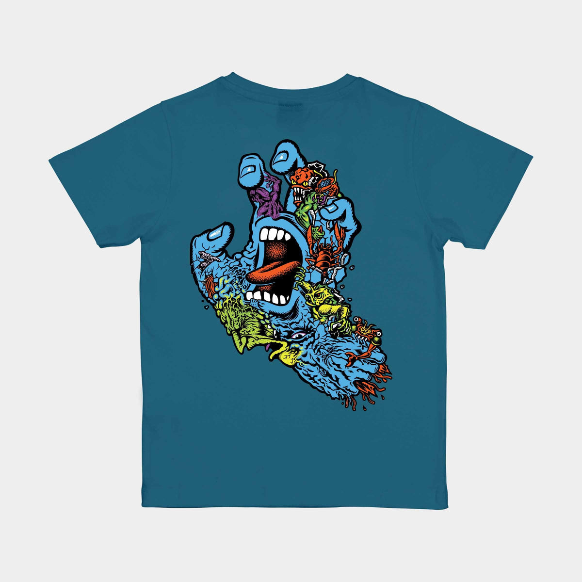Santa Cruz Youth Roskopp Screaming Five T-Shirt - Teal