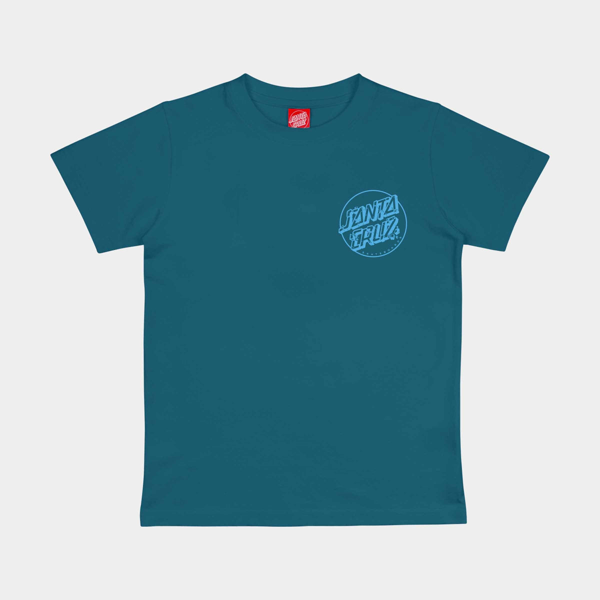 Santa Cruz Youth Roskopp Screaming Five T-Shirt - Teal