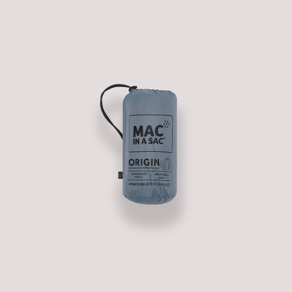Mac In A Sac Origin II Packable Waterproof Jacket - Steel Grey