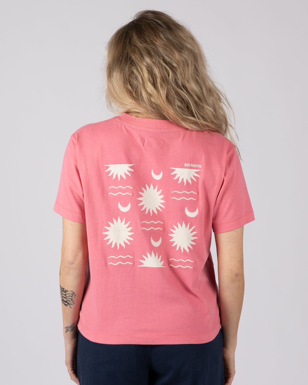 Saltrock Equinox Womens Boxy T-Shirt in Pink