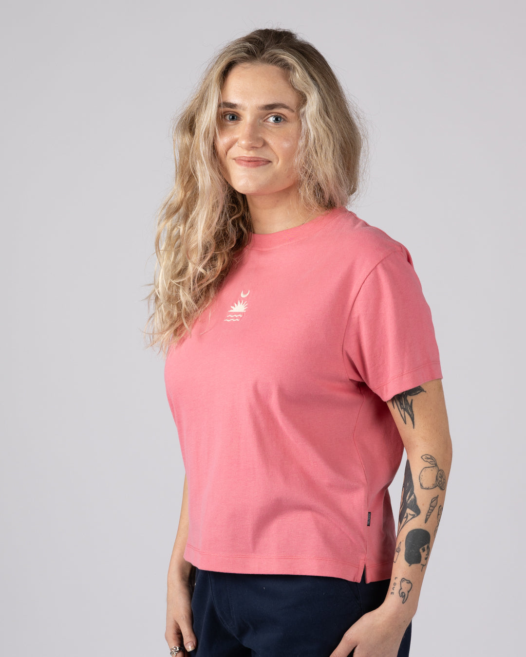 Saltrock Equinox Womens Boxy T-Shirt in Pink
