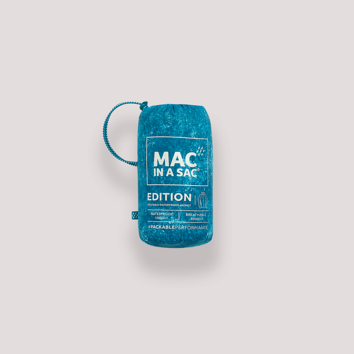 Mac In A Sac Origin II Edition Packable Waterproof Jacket - Teal Etch