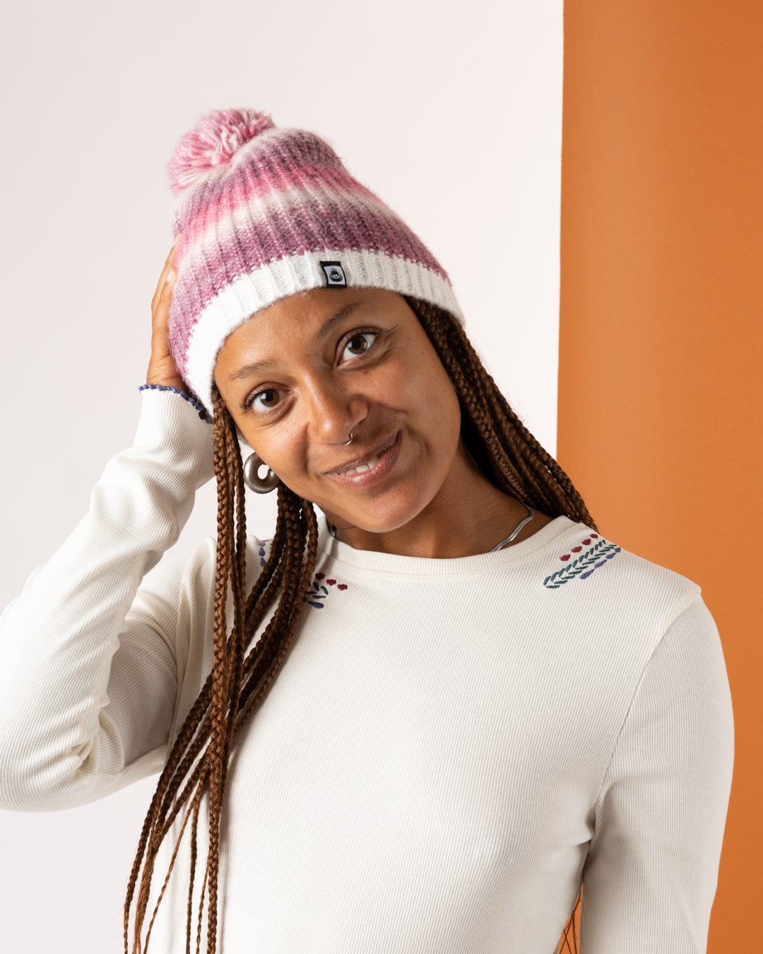 SALTROCK COSMIC BOBBLE HAT - PINK