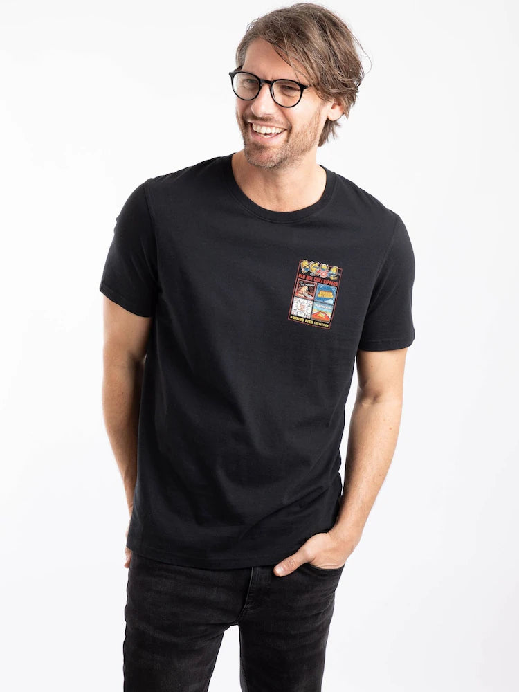 Weird Fish Chili Kippers Back Print Artist T-Shirt - Black