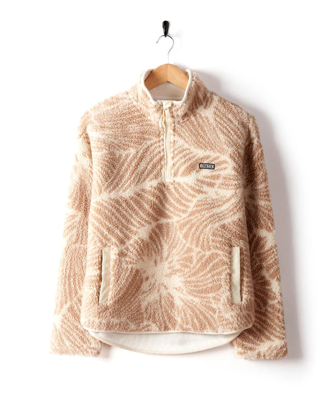 SALTROCK 'ZELLA FLORAL' WOMENS FLEECE - BEIGE