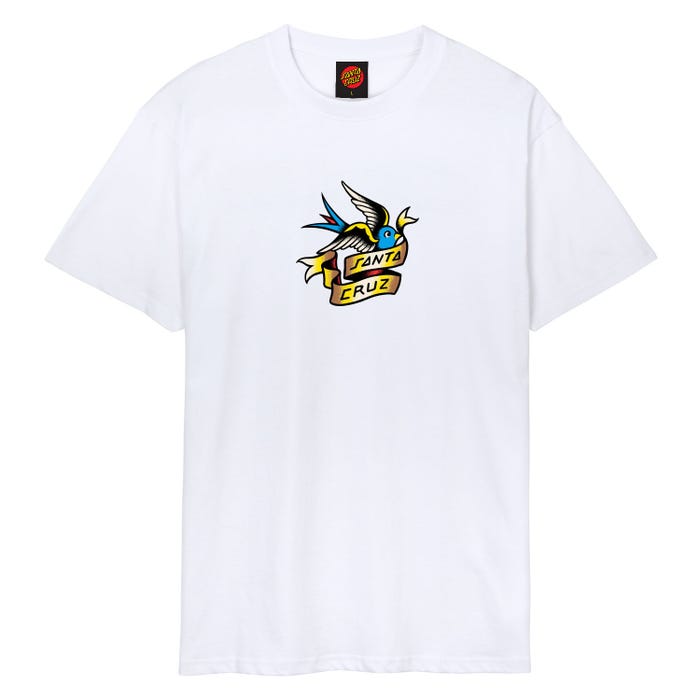 SANTA CRUZ SOMMER SPARROW T-SHIRT - WHITE