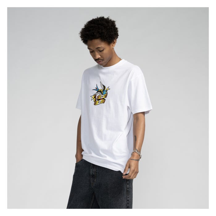 SANTA CRUZ SOMMER SPARROW T-SHIRT - WHITE