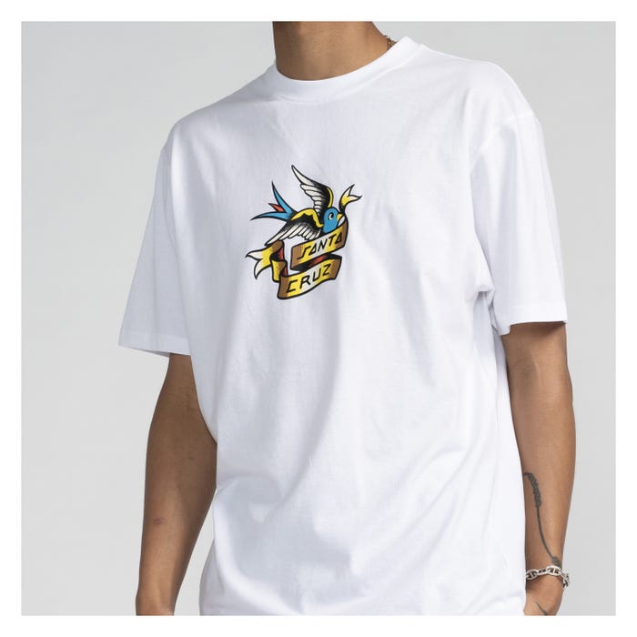 SANTA CRUZ SOMMER SPARROW T-SHIRT - WHITE