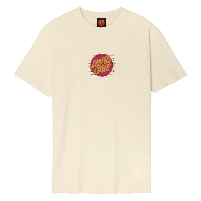 SANTA CRUZ SCRAWL BRICK DOT T-SHIRT - CALICO