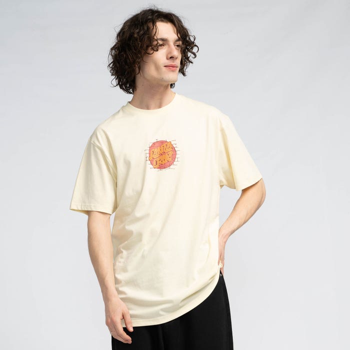 SANTA CRUZ SCRAWL BRICK DOT T-SHIRT - CALICO