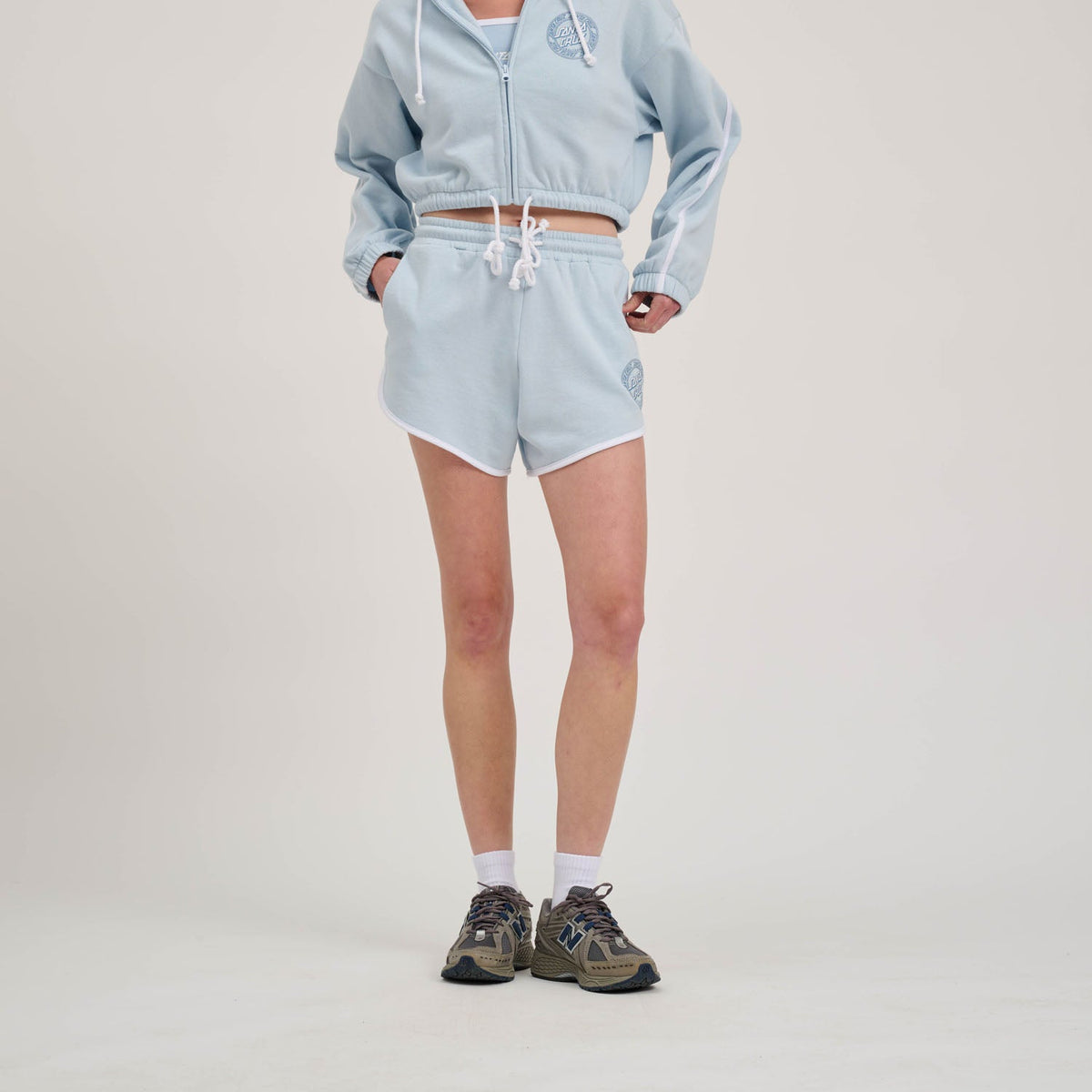 Santa Cruz Check Outline Ringed Dot Short - Fresh Blue/White