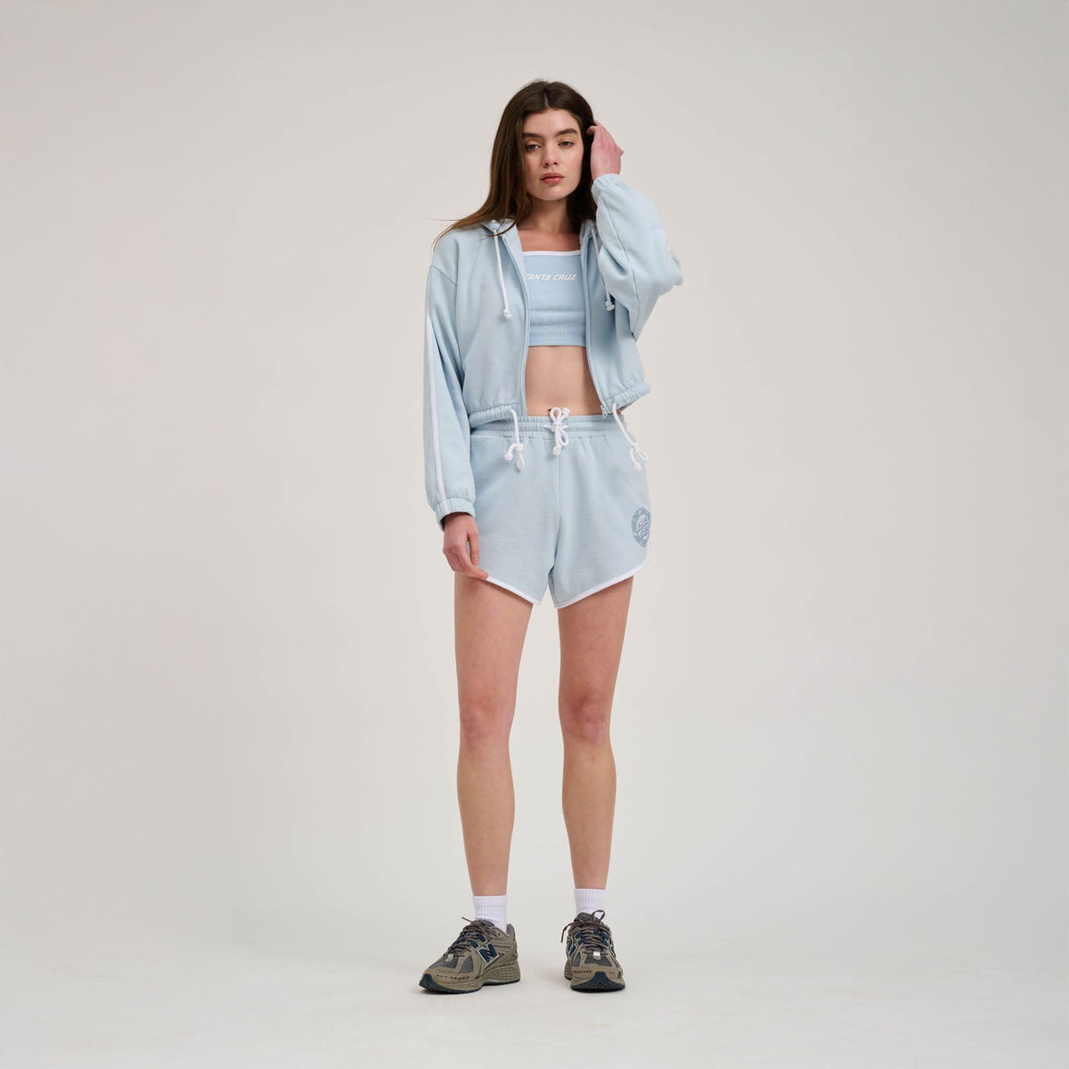 Santa Cruz Check Outline Ringed Dot Short - Fresh Blue/White