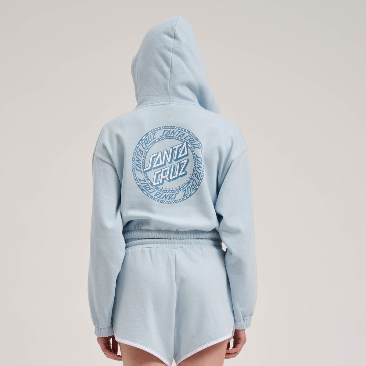 Santa Cruz Check Outline Ringed Dot Zip - Fresh Blue