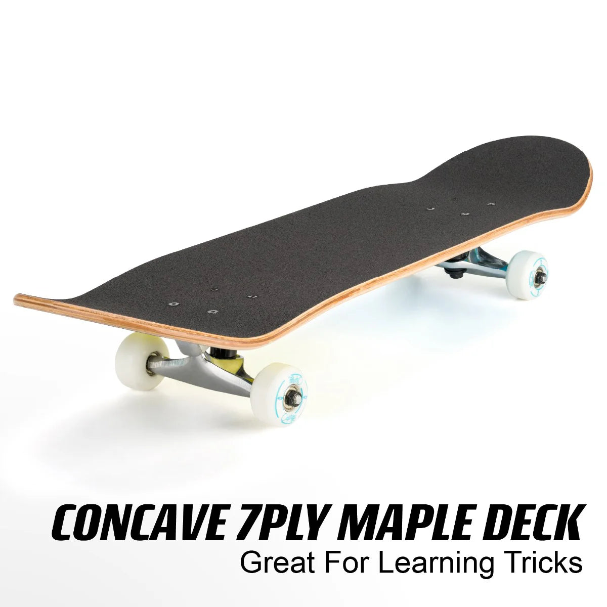Osprey  8" x 31" Complete Double Kick Skateboard - Blocks