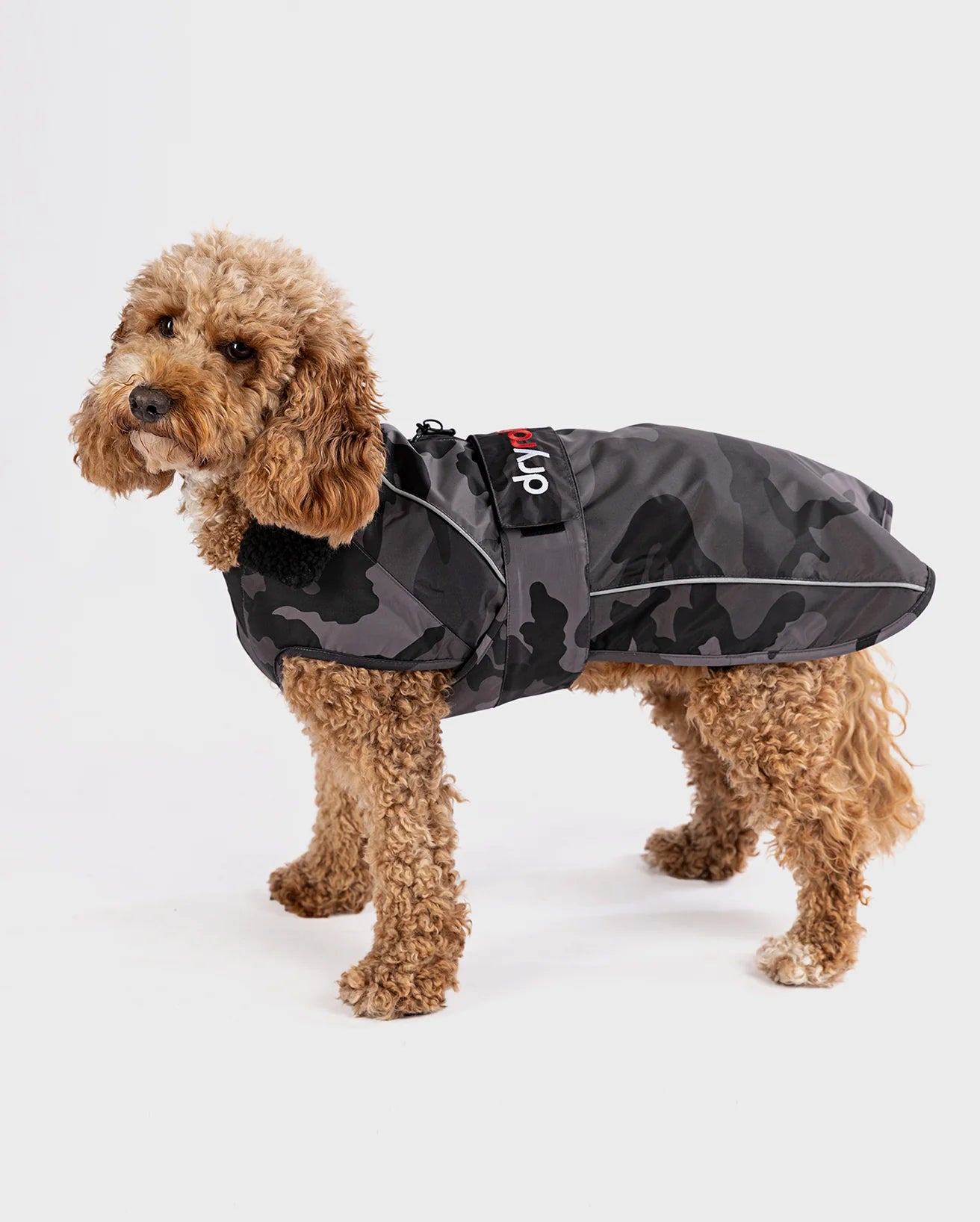 Dryrobe® dog - WATERPROOF DOG COAT - BLACK CAMO