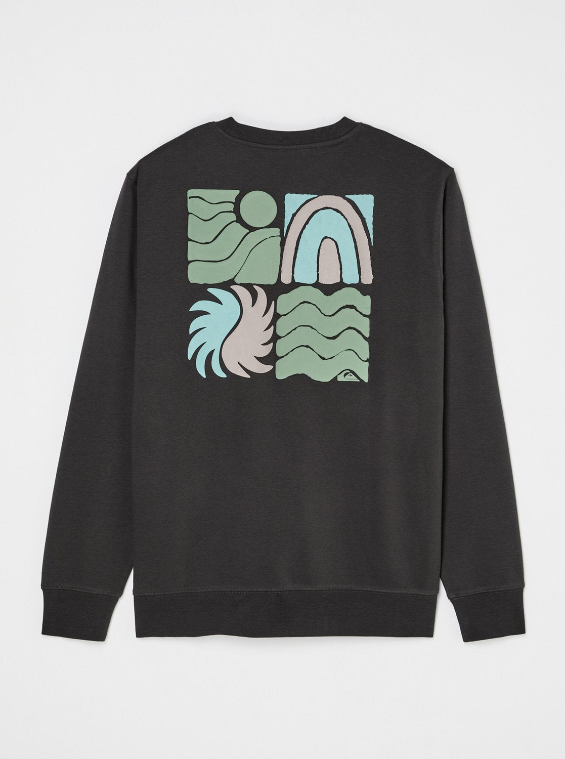 Quiksilver Vibes Men Black Crew Neck Sweatshirt