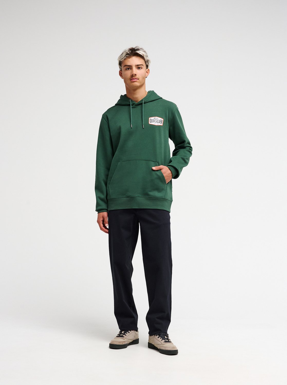 Quiksilver Surf Garage Men Green Hoodie