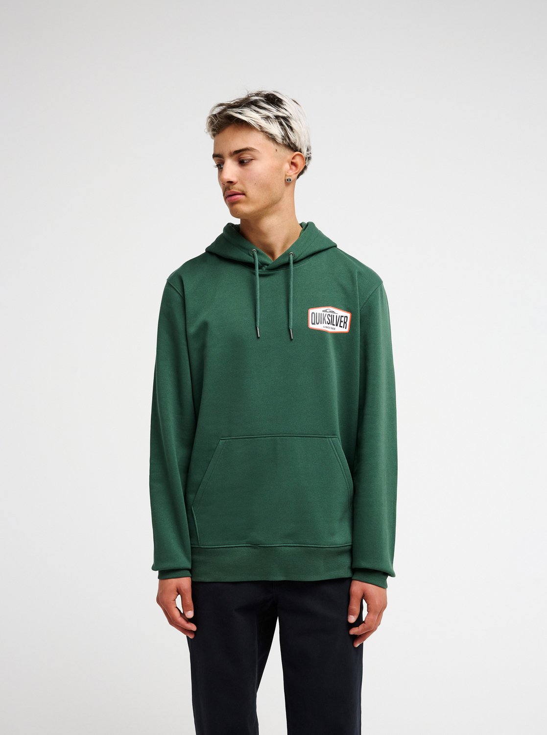Quiksilver Surf Garage Men Green Hoodie