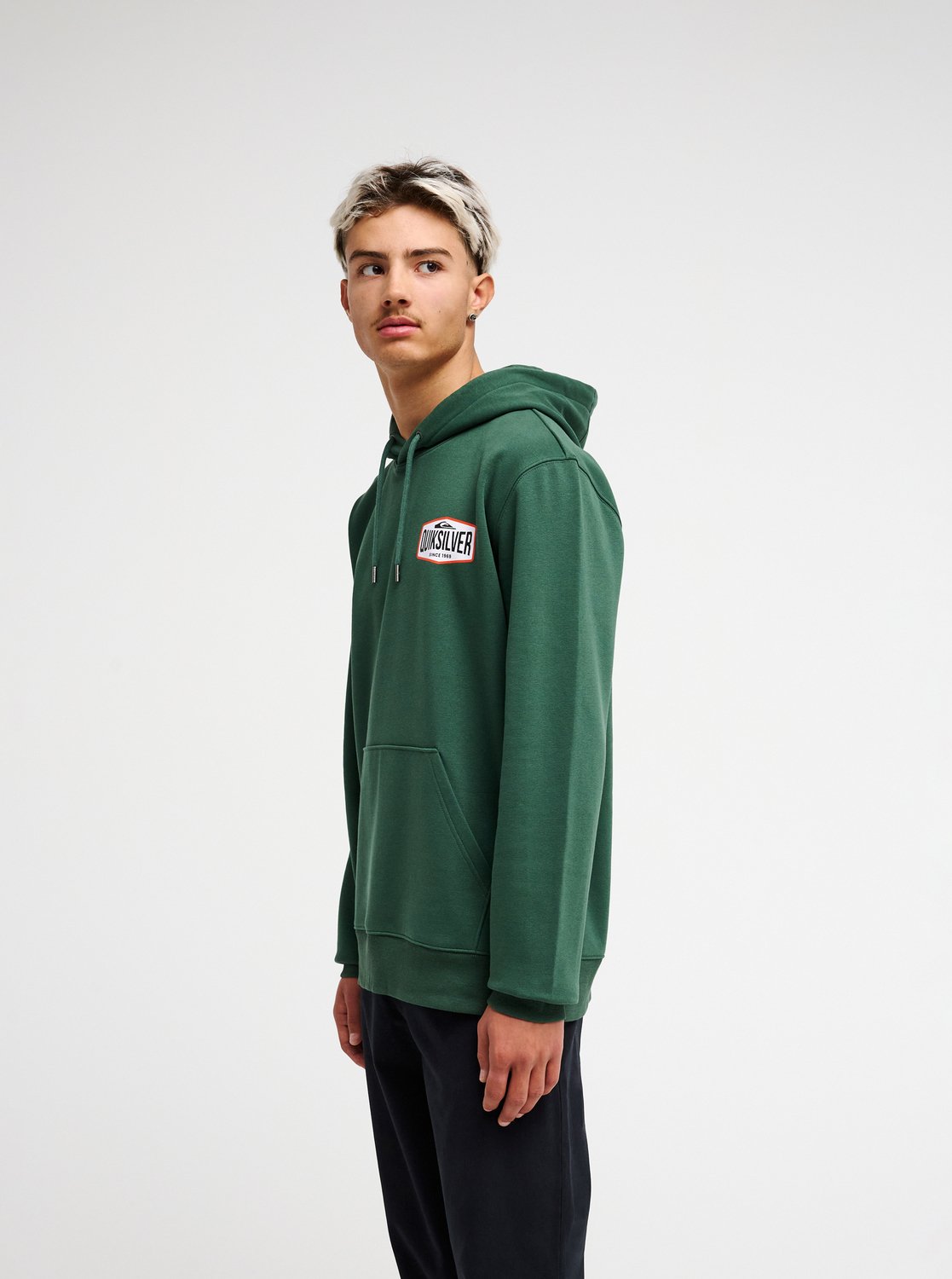 Quiksilver Surf Garage Men Green Hoodie