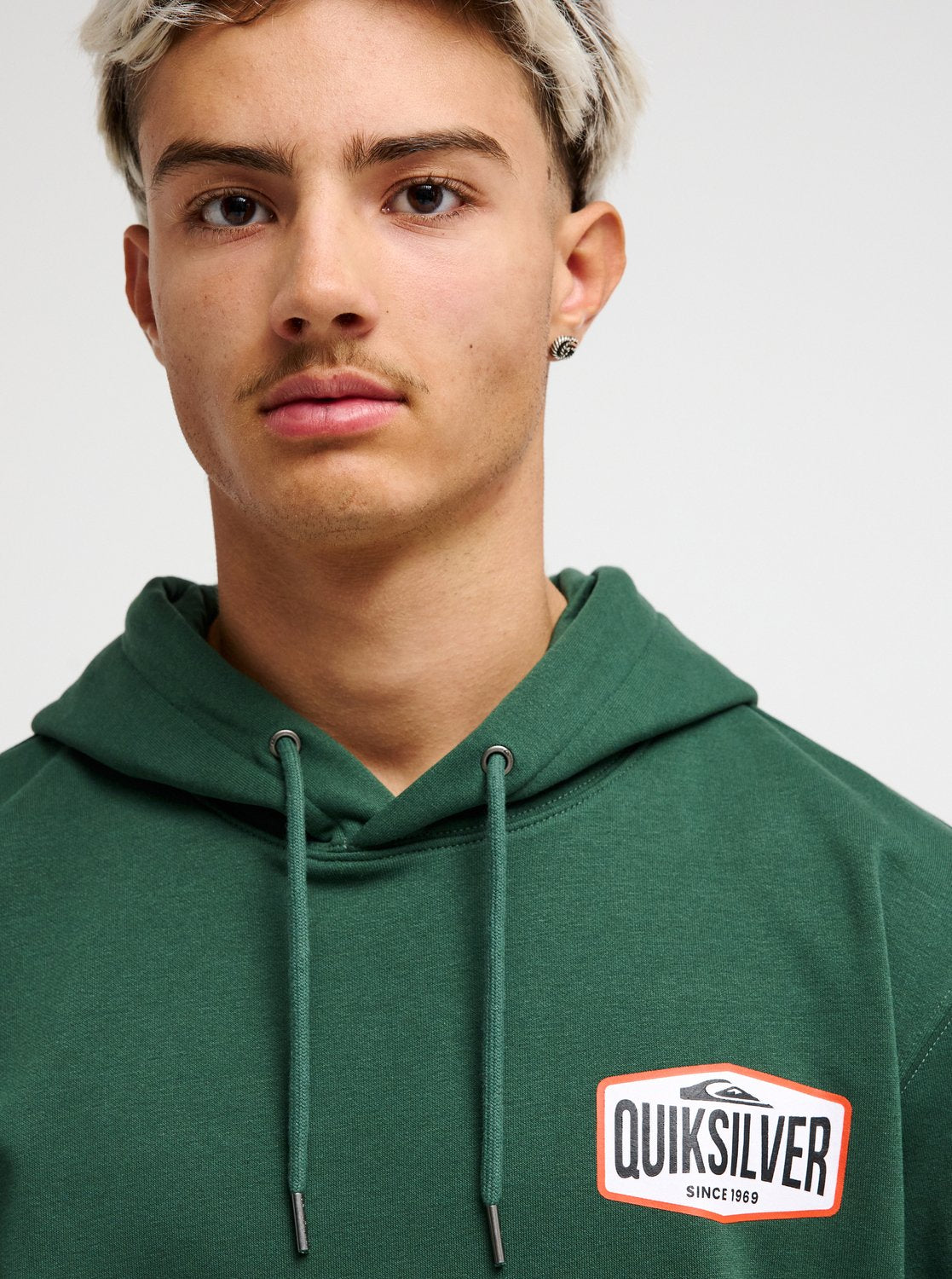Quiksilver Surf Garage Men Green Hoodie