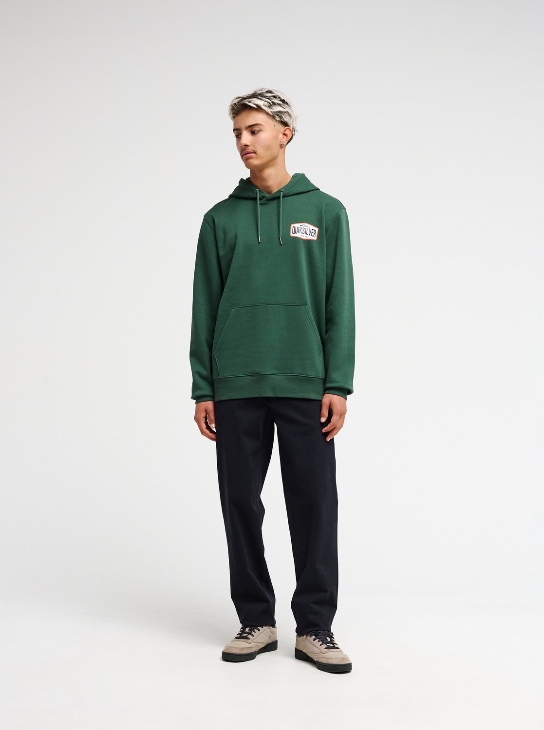 Quiksilver Surf Garage Men Green Hoodie