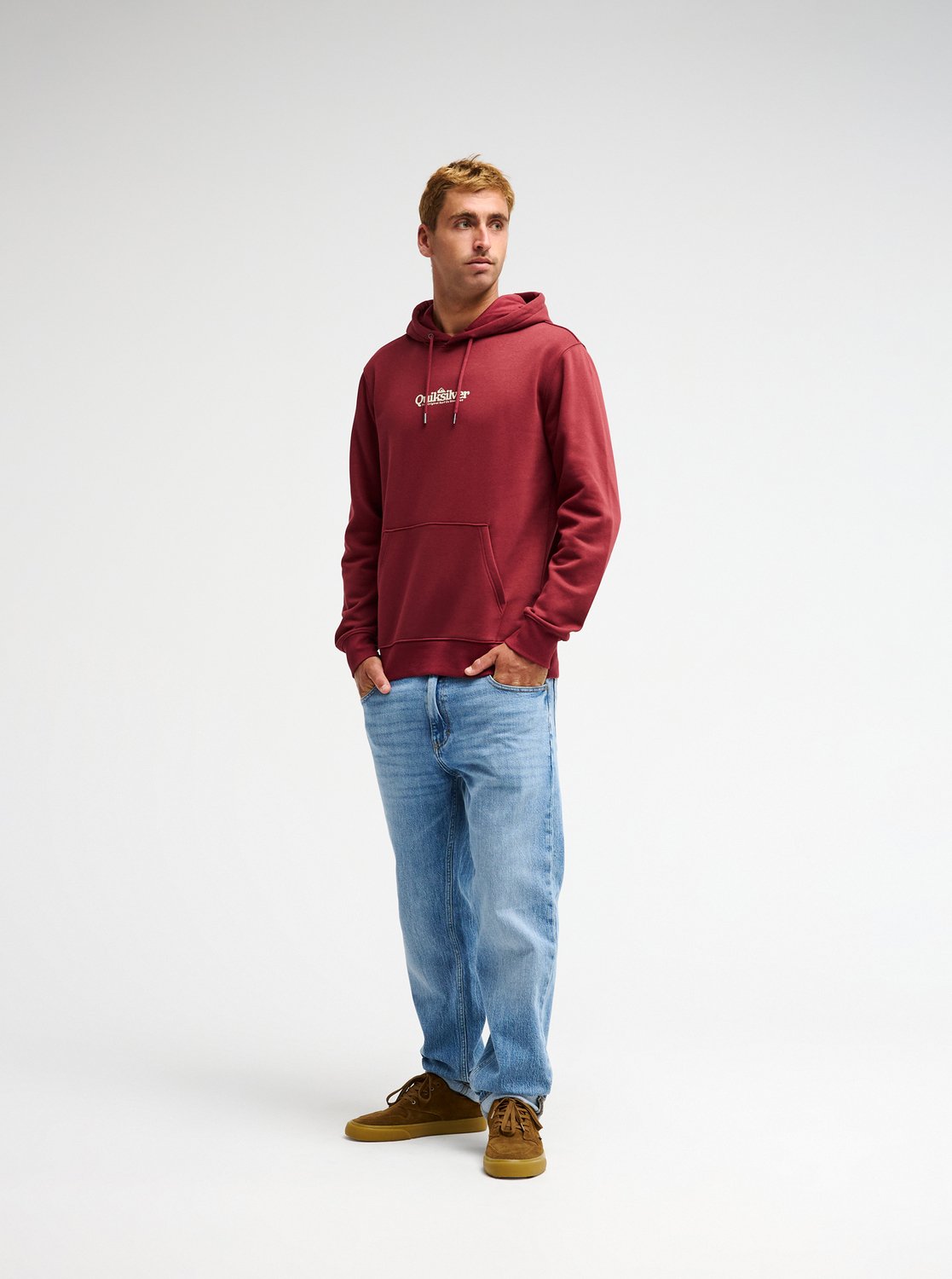 Quiksilver Fineline Men Red Hoodie